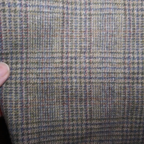 Vintage Dior's New Look Style Brown & Multi Tweed Plaid Belted Blazer - Picture 6 of 14